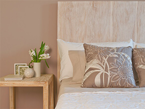 Neutral brown bedroom project